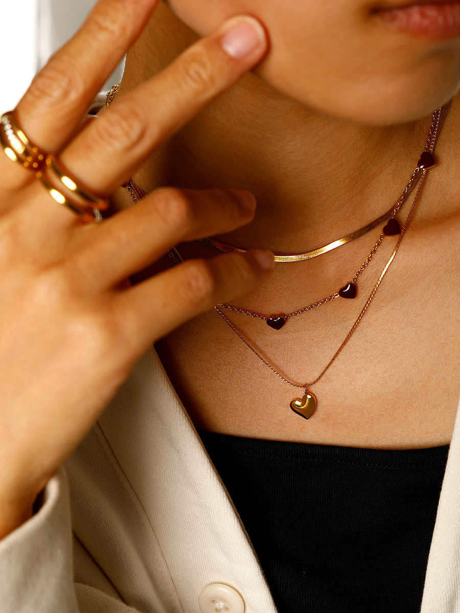 Glossy Heart Kette