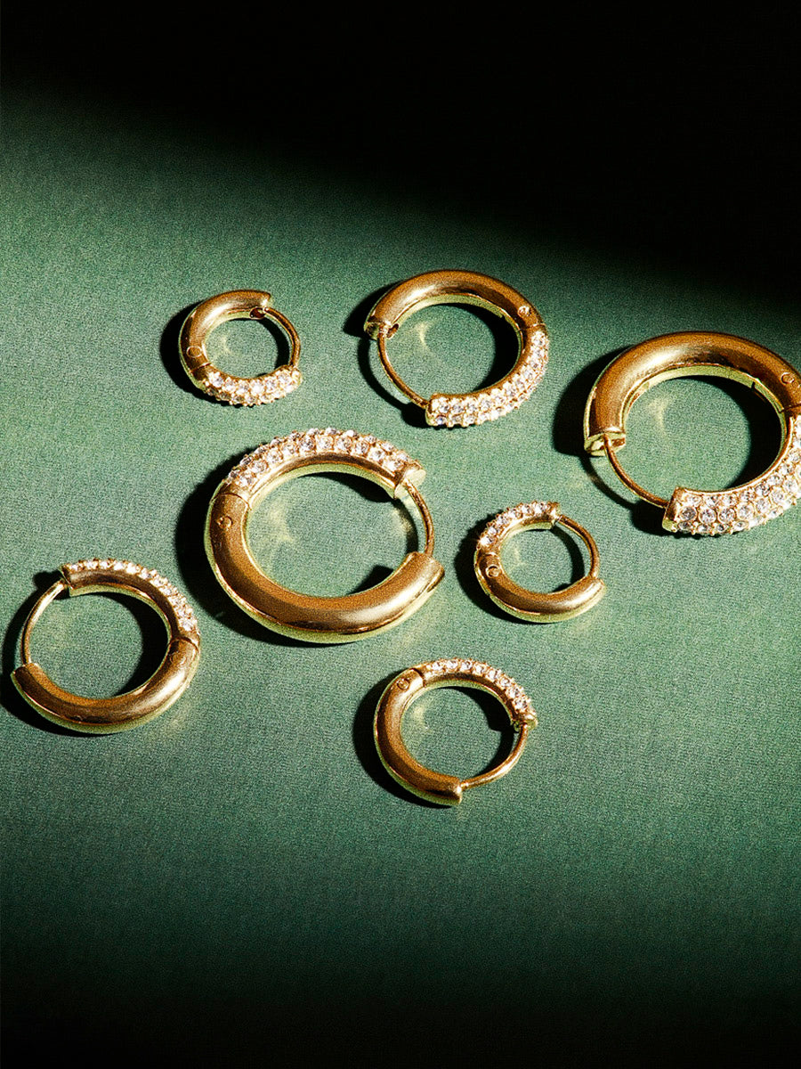 Twinkle Split Ohrringe Set Gold