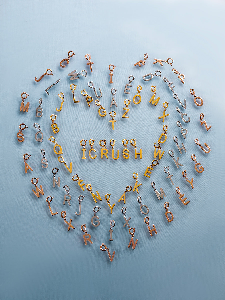 Classic Letter Pendant - Gold, A