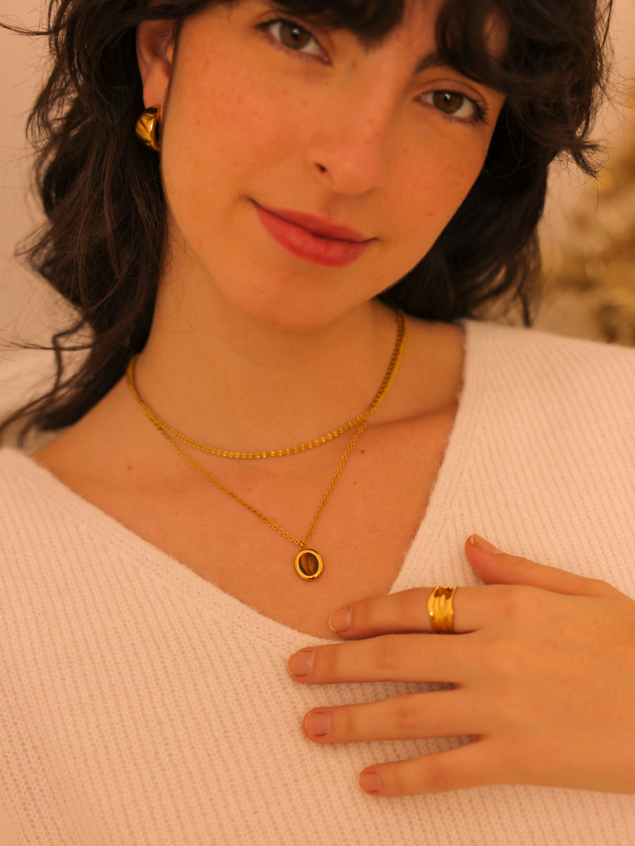 Chasing Starlight Tiger's eye Kette