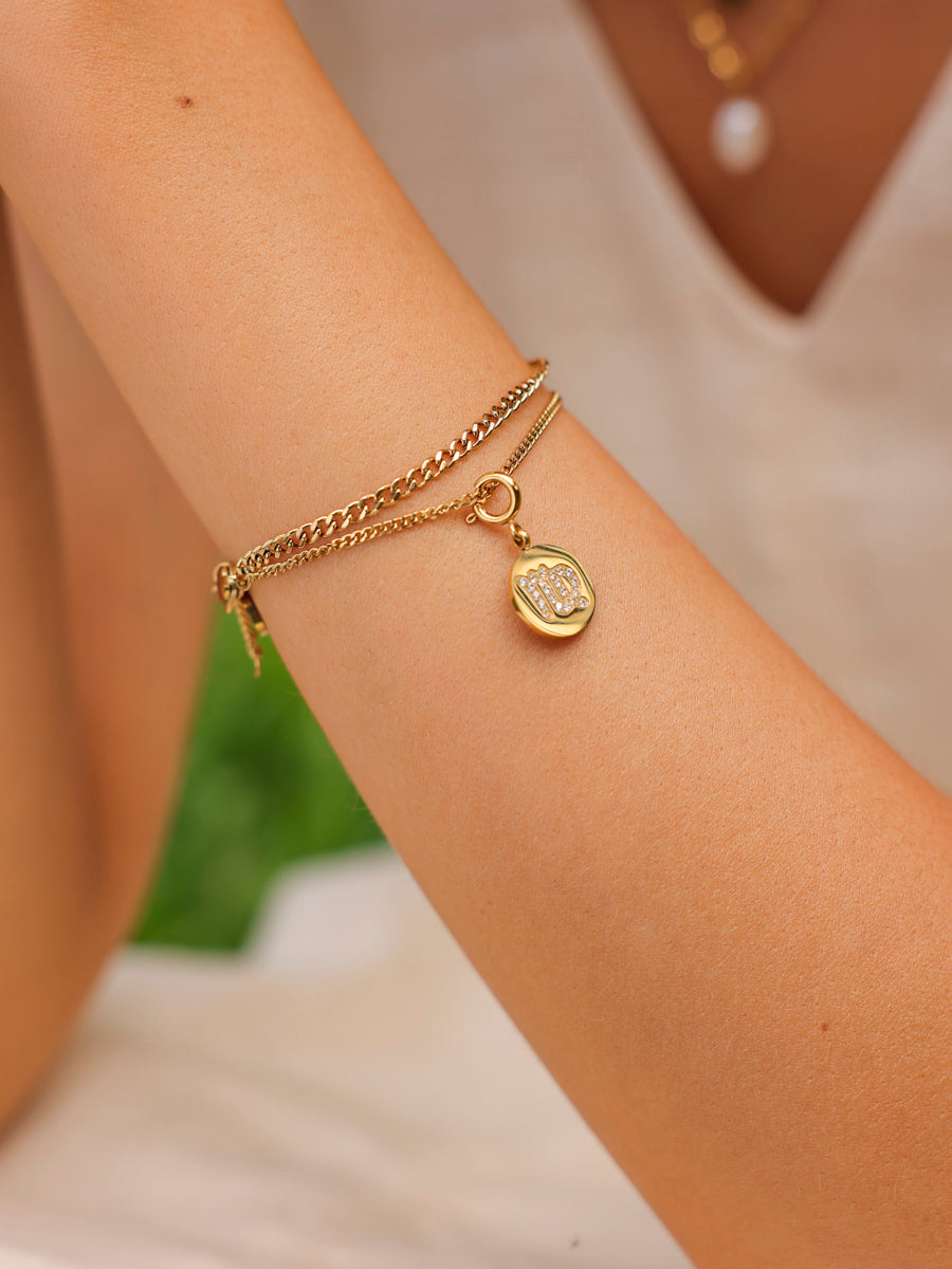 Twinkling Zodiac Ketten-Charm - Virgo