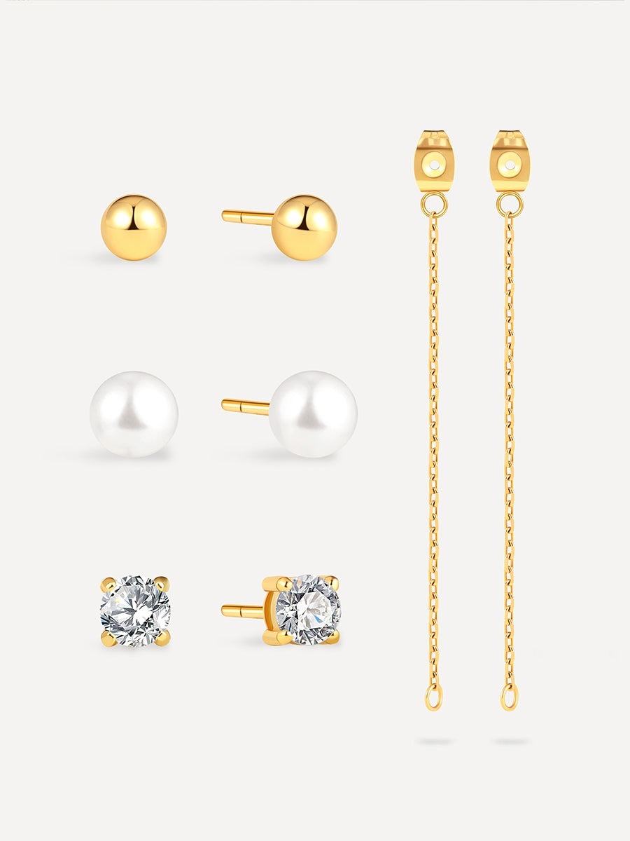 Spherical Art Set Ohrringe Gold