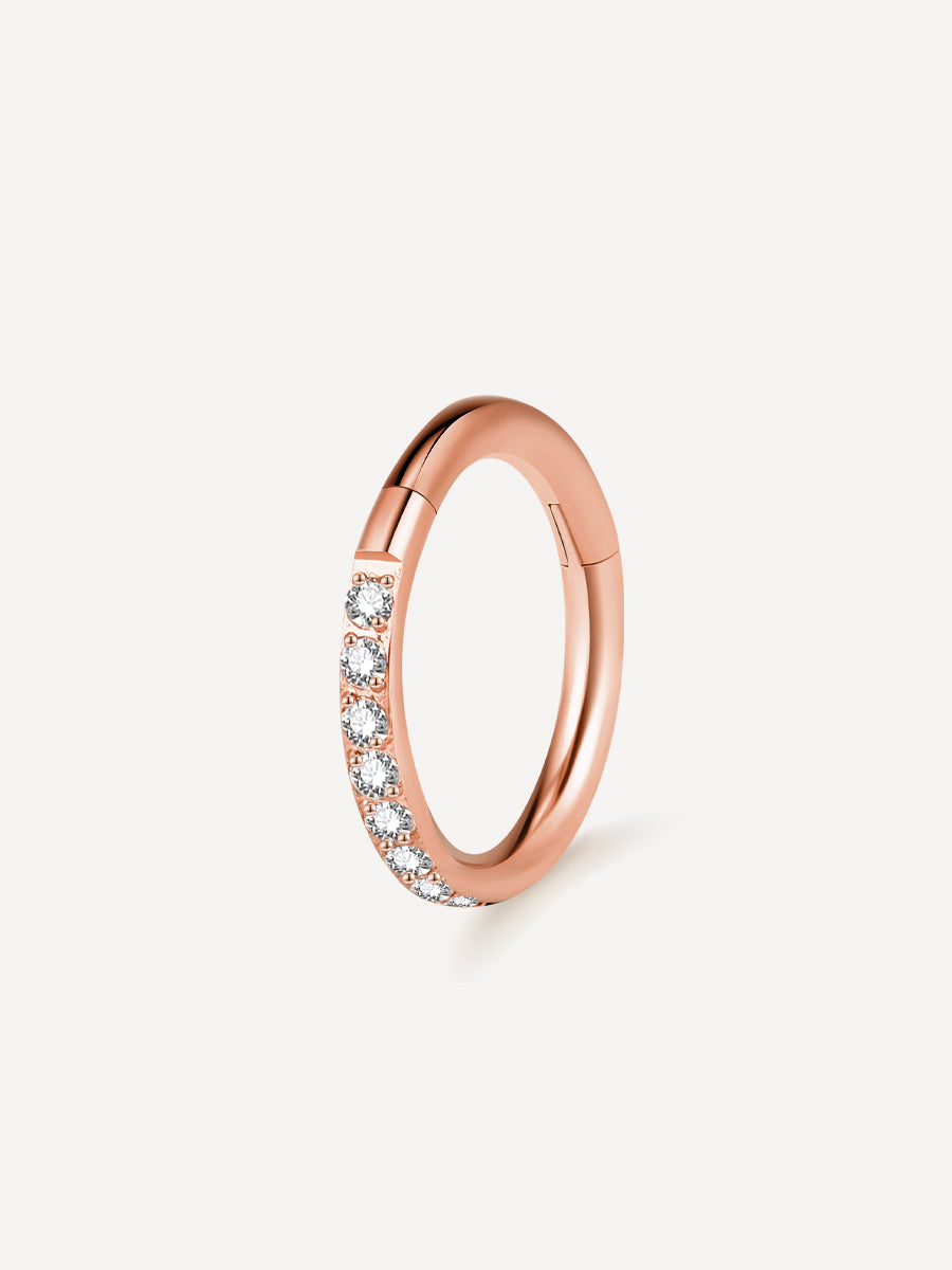 CRYSTALIZED SHINE titanium piercing
