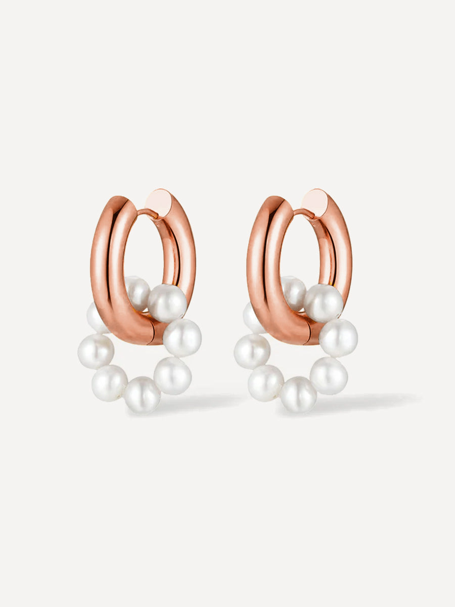Pearl Hoop Ohrringe