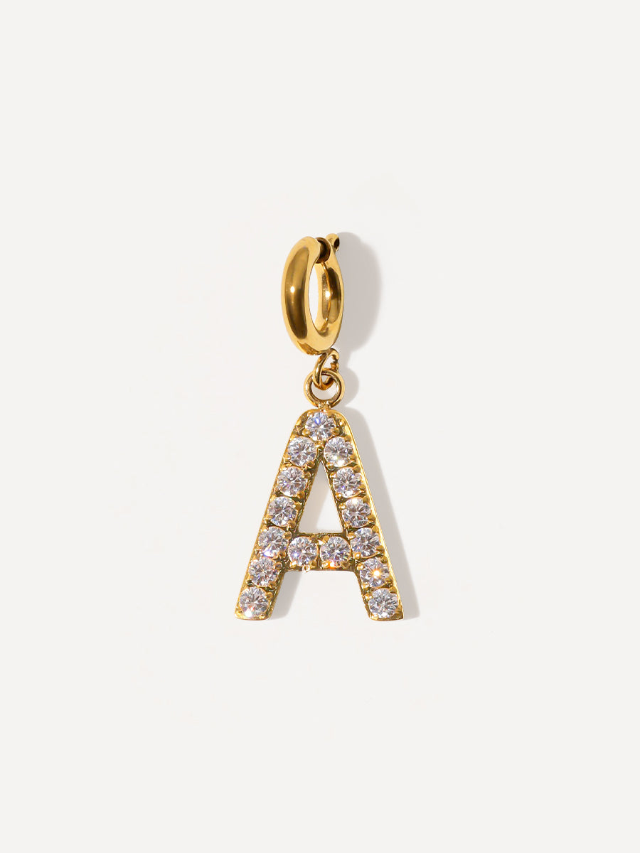 Brilliant Letter Ketten-Charm - A