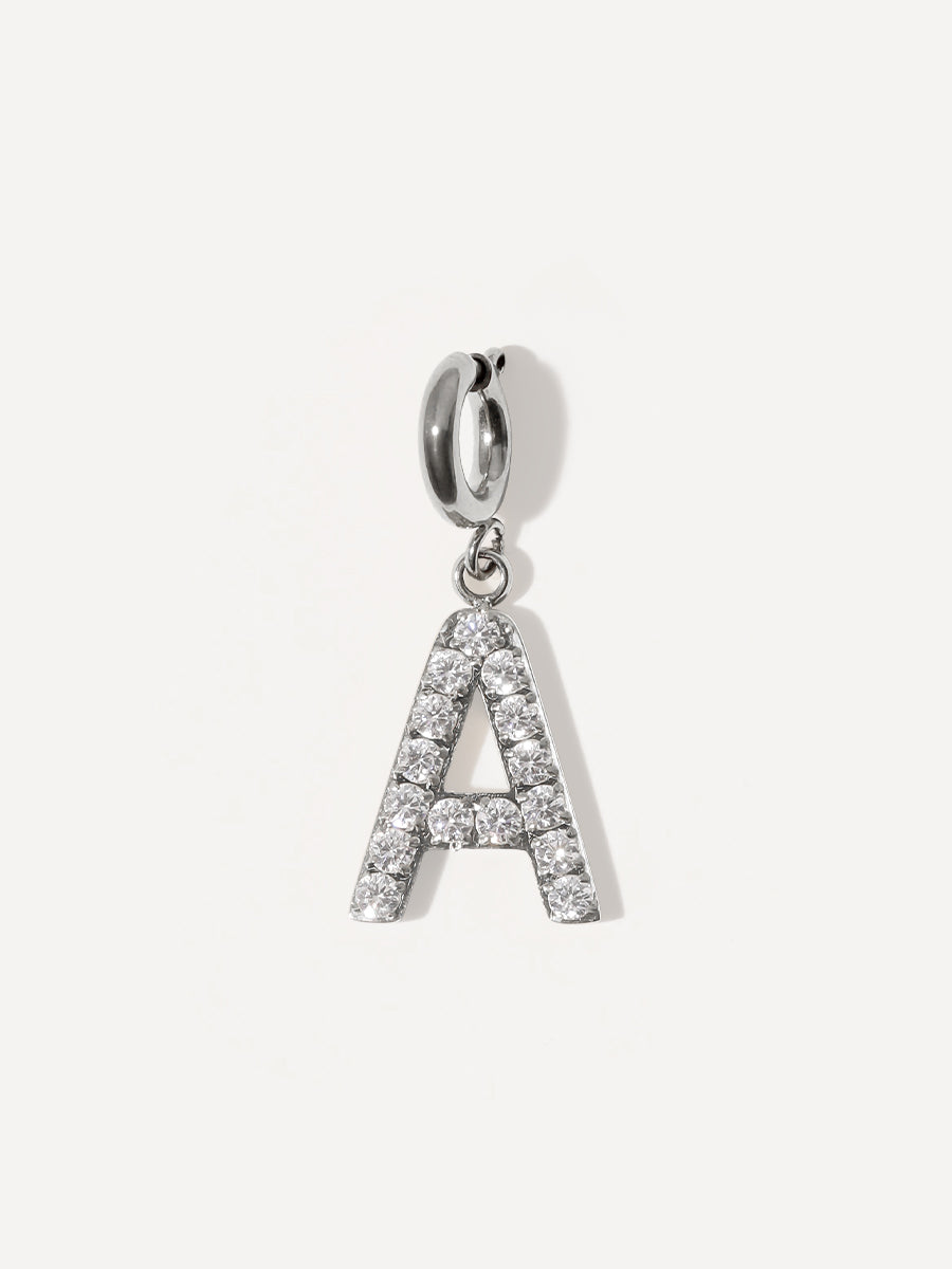 Brilliant Letter Ketten-Charm - A