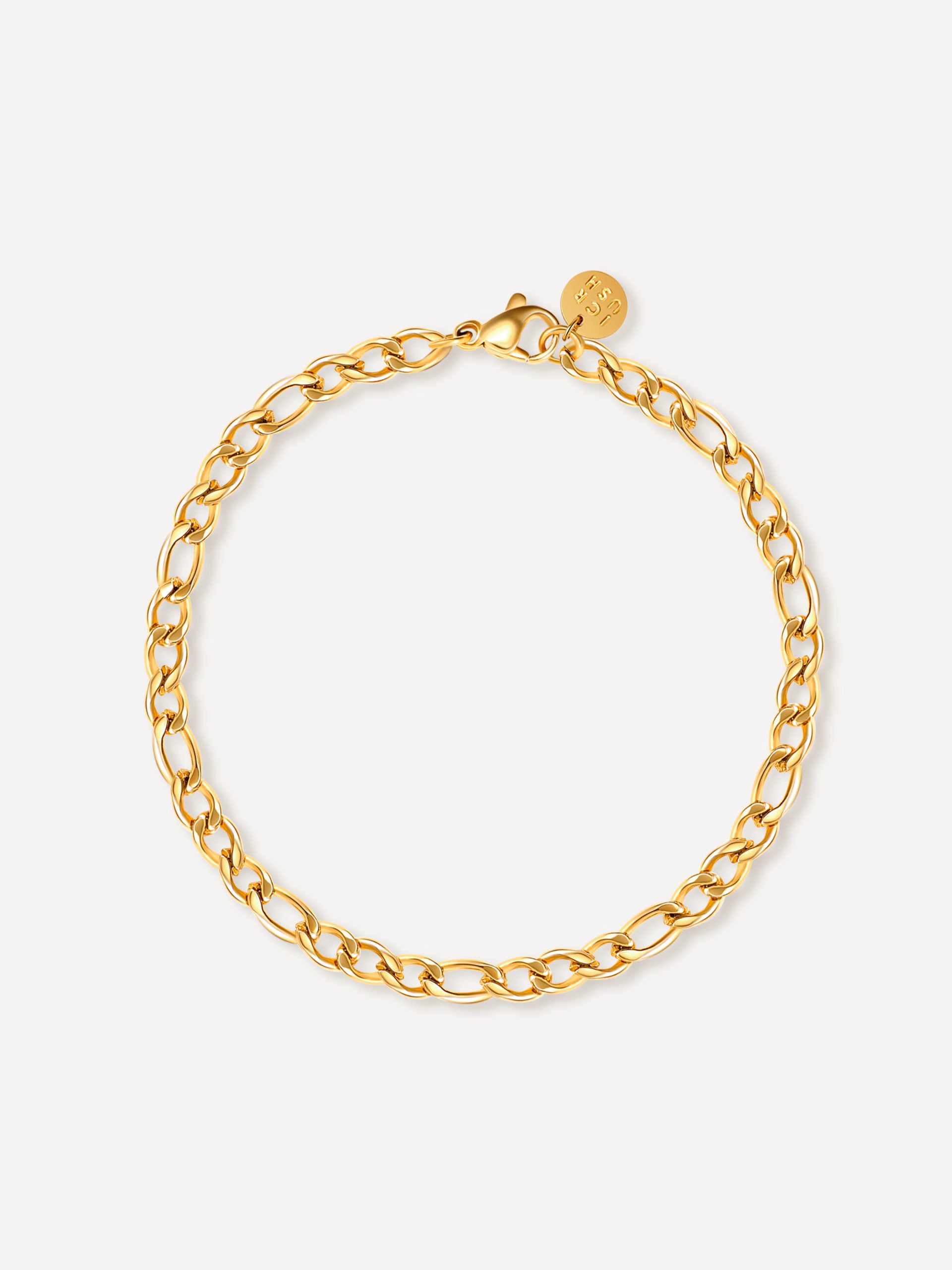 Figaro Steel Armband - Gold