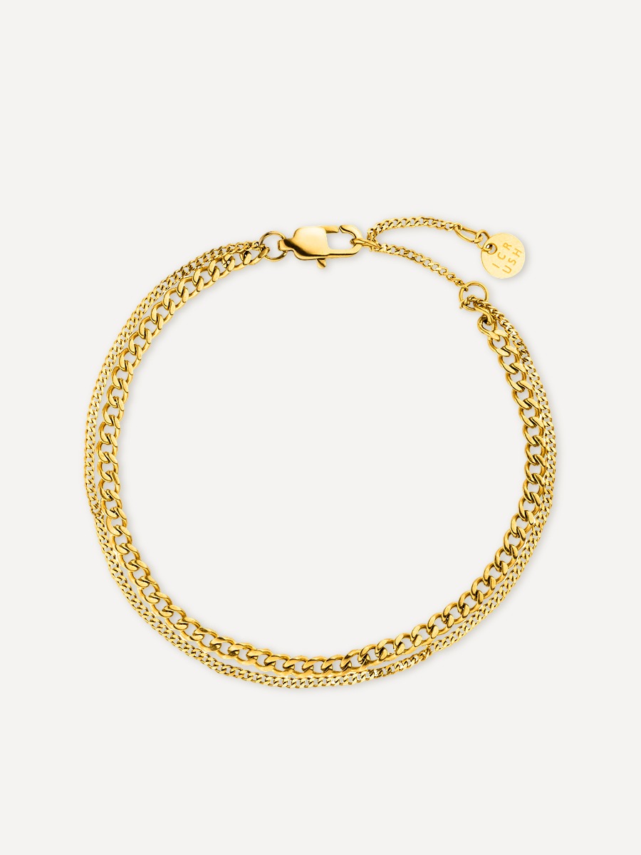 Double Trouble Armband - Gold