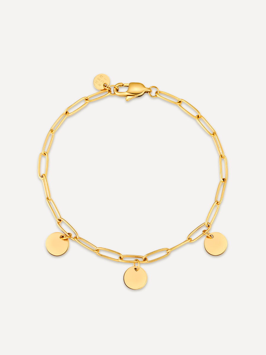 TRIO SHINE Armband Gold