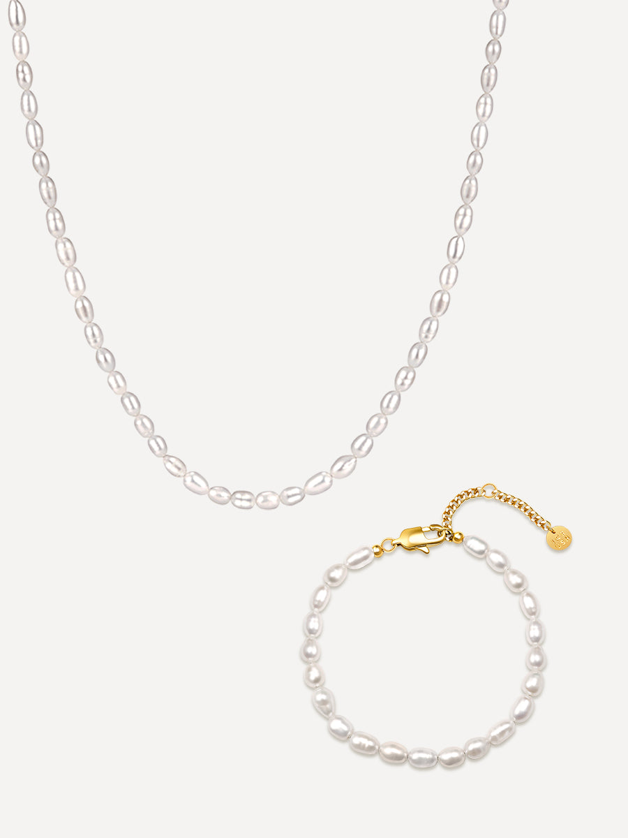 Classic Pearls Set Gold