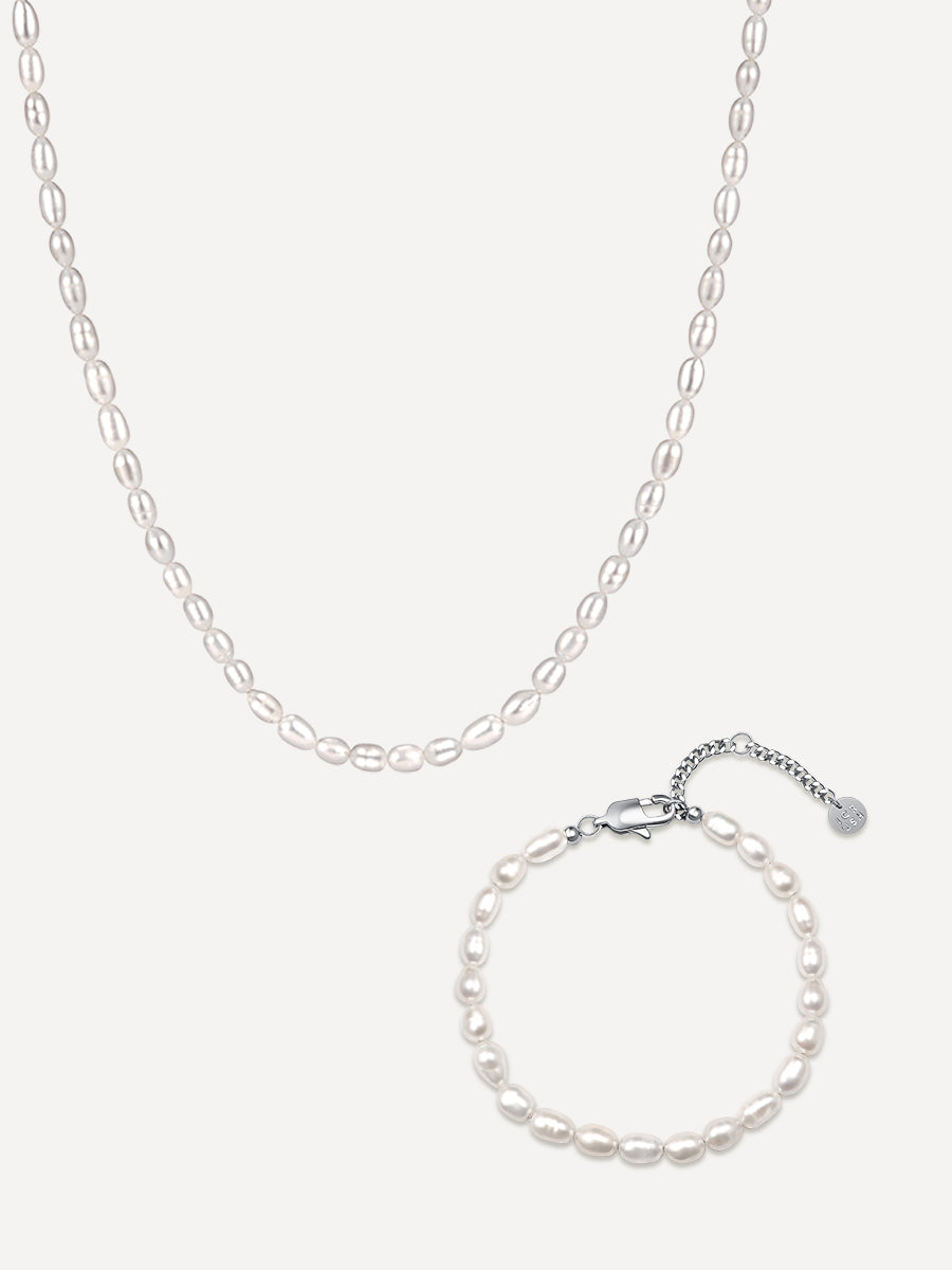 Classic Pearls Set Silber