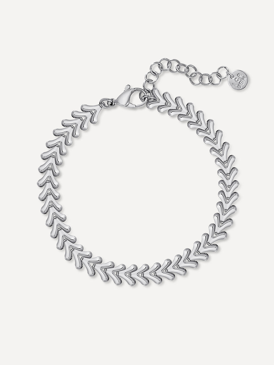 MISSION BONE ARMBAND SILBER