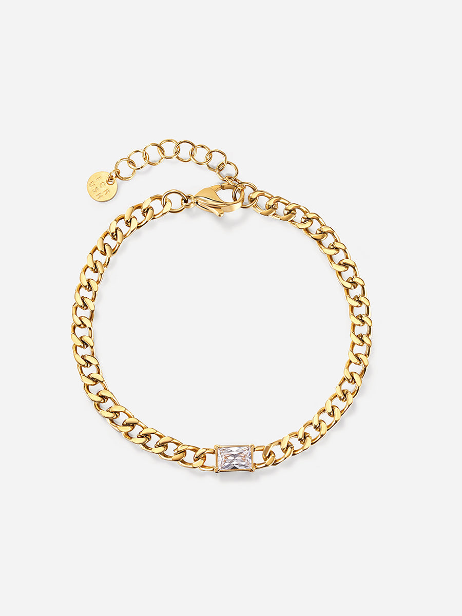 Center Stone ARMBAND Gold