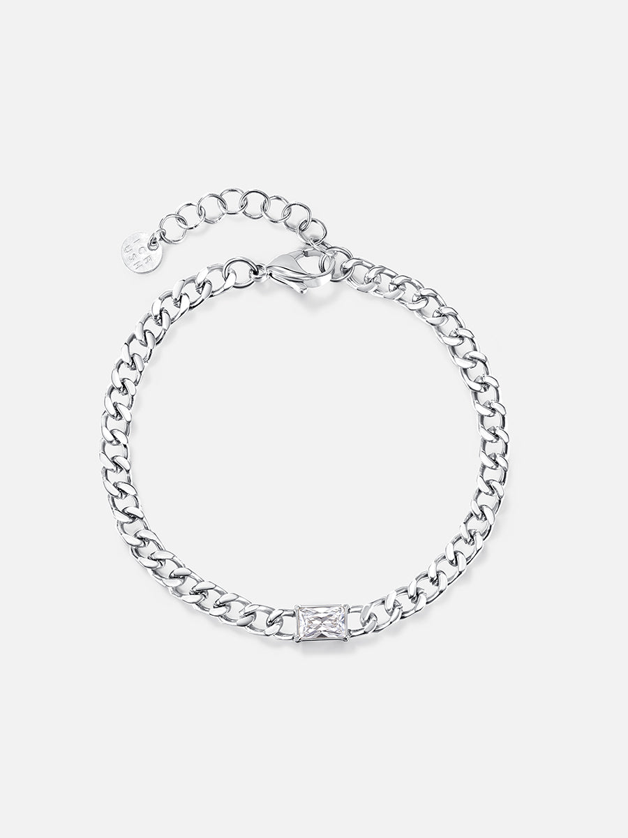 Center Stone ARMBAND Silber