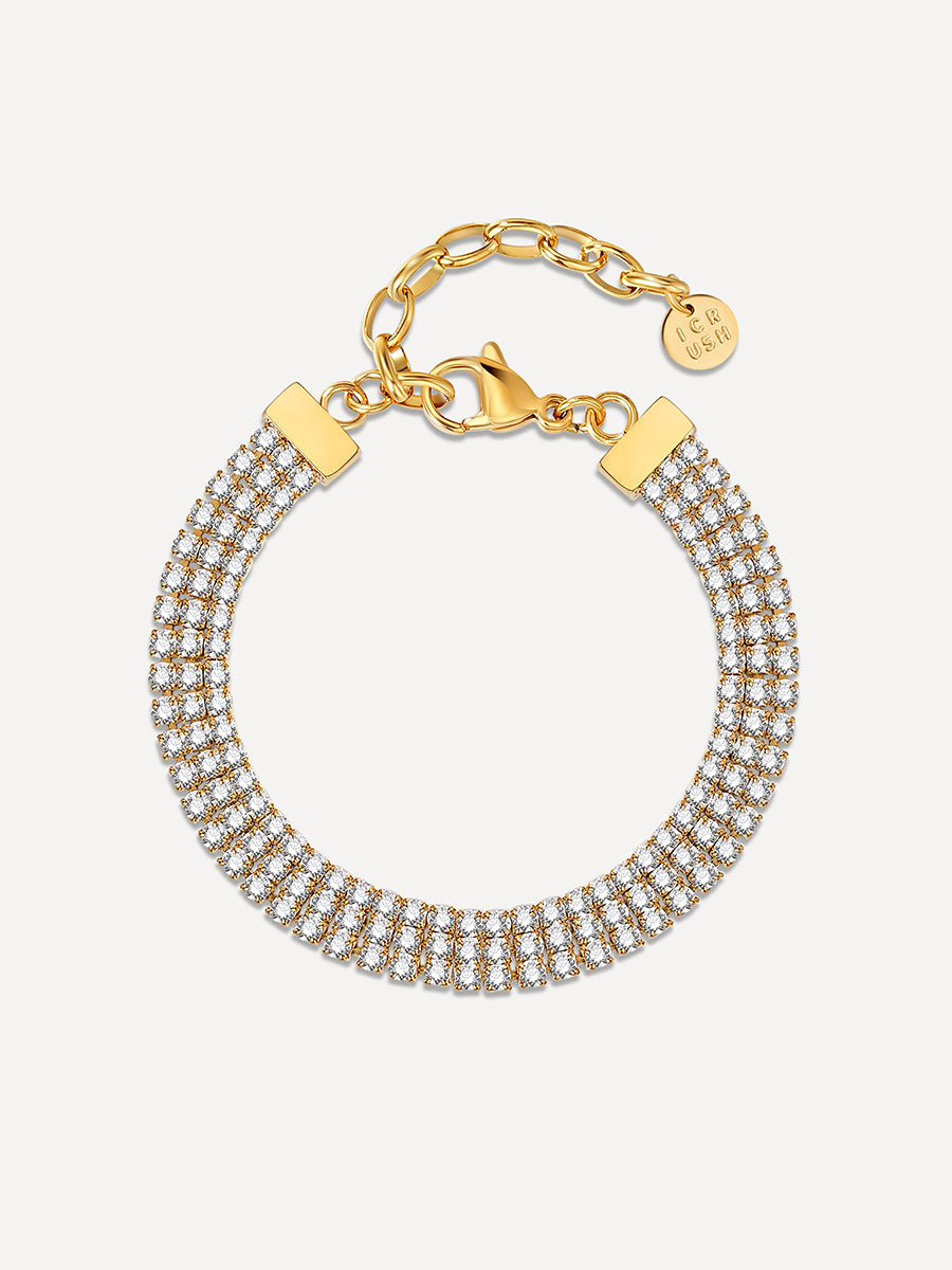 Triple Shining ARMBAND Gold