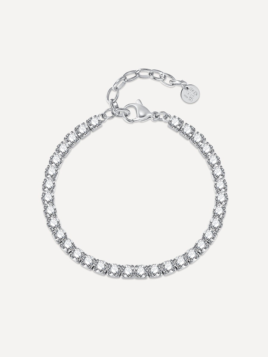 Full Glitz ARMBAND Silber