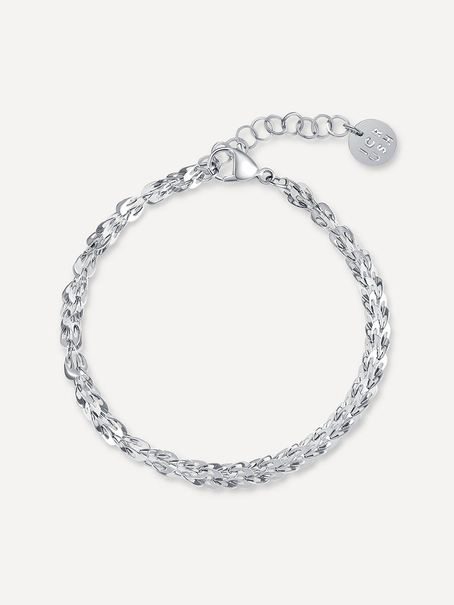 Peacock Wafer ARMBAND Silber