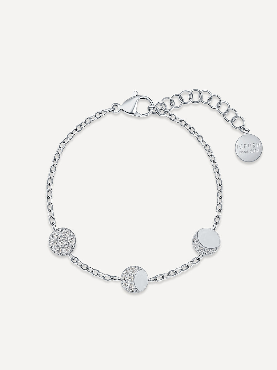 Moon Phase ARMBAND Silber
