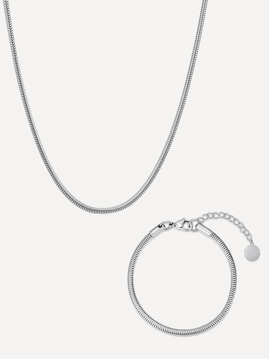 Round Sleek Set Silber