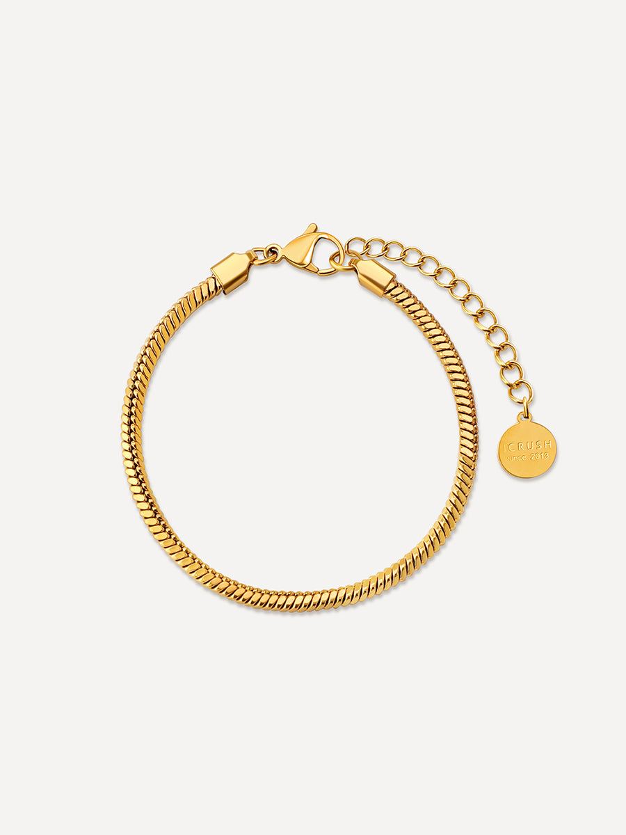 Classic Round Sleek ARMBAND Gold