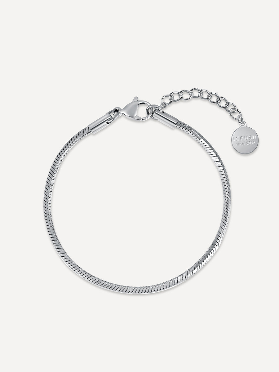 Urban Oval Sleek ARMBAND Silber