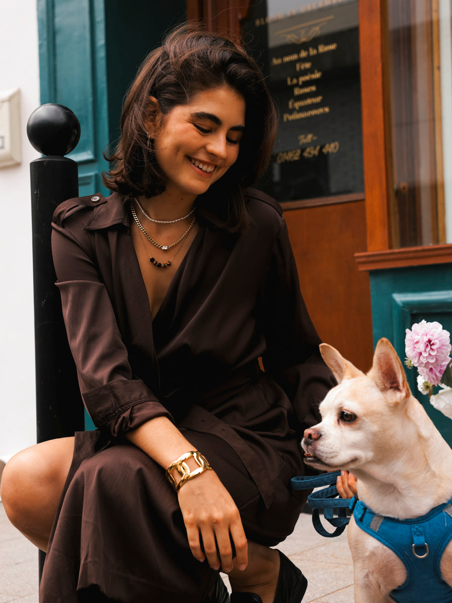Modern Tiger's Eye Kette