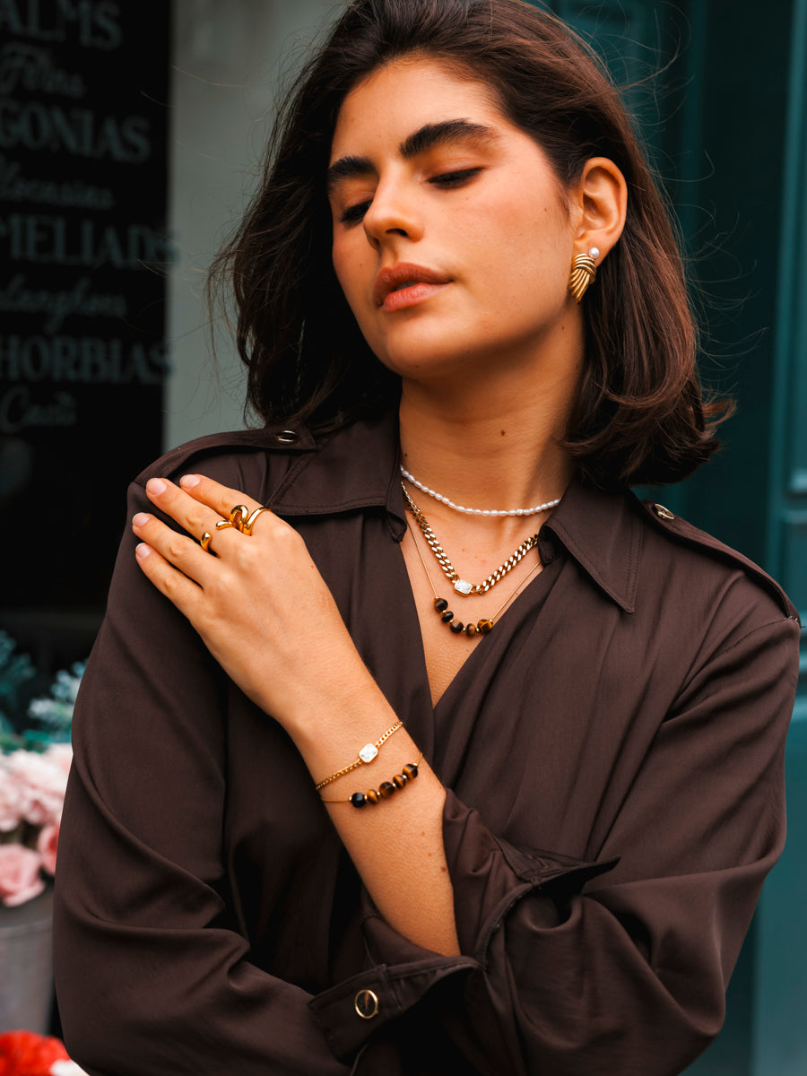 Modern Tiger's Eye ARMBAND