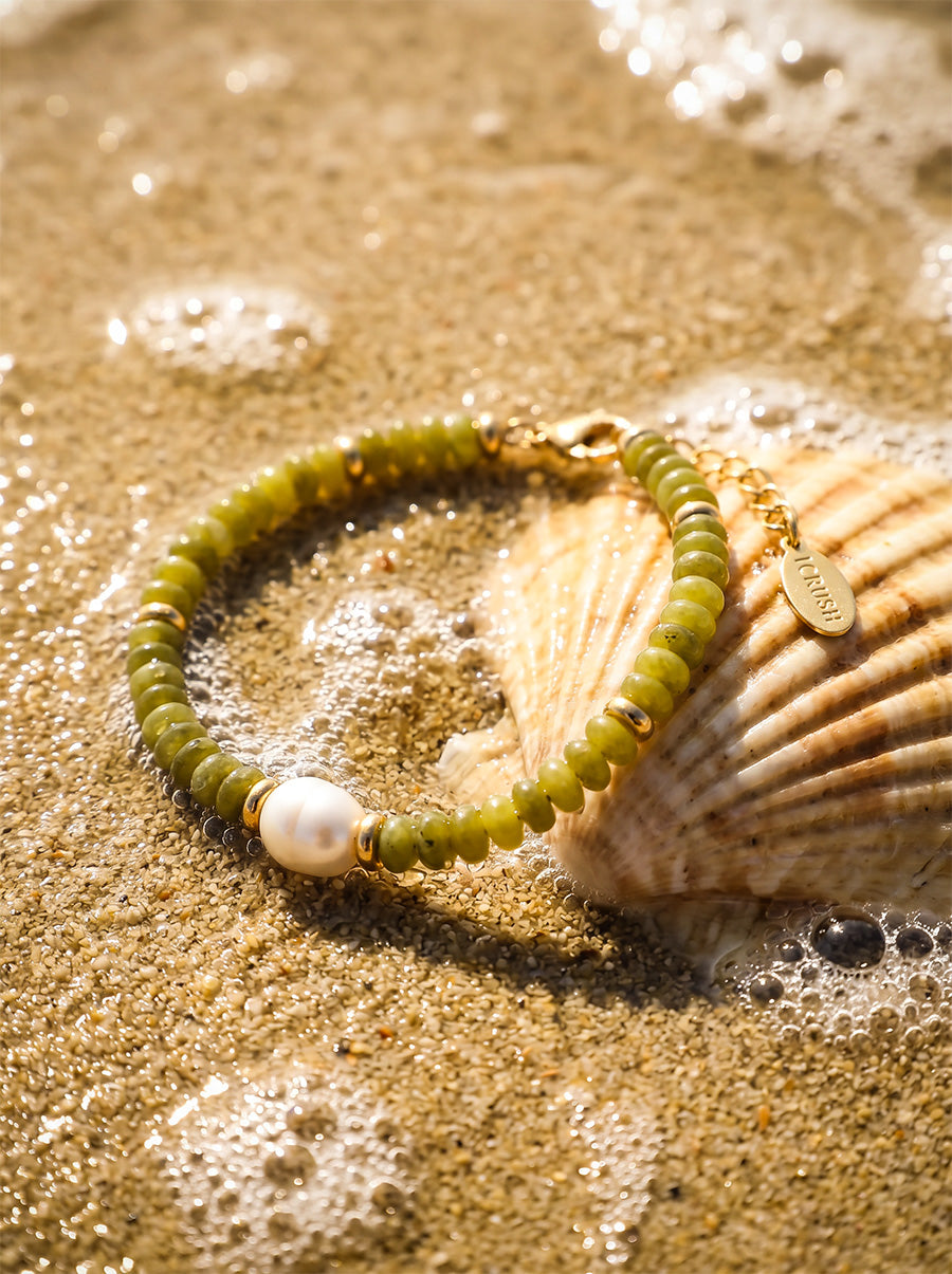 Pearl Dawn Dark Green ARMBAND ICRUSH