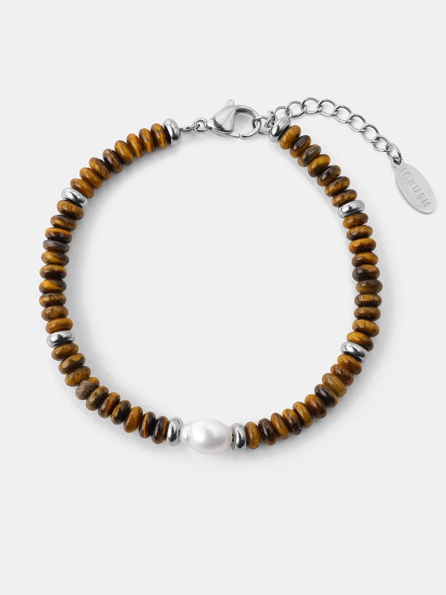 Pearl Dawn Tiger's Eye ARMBAND
