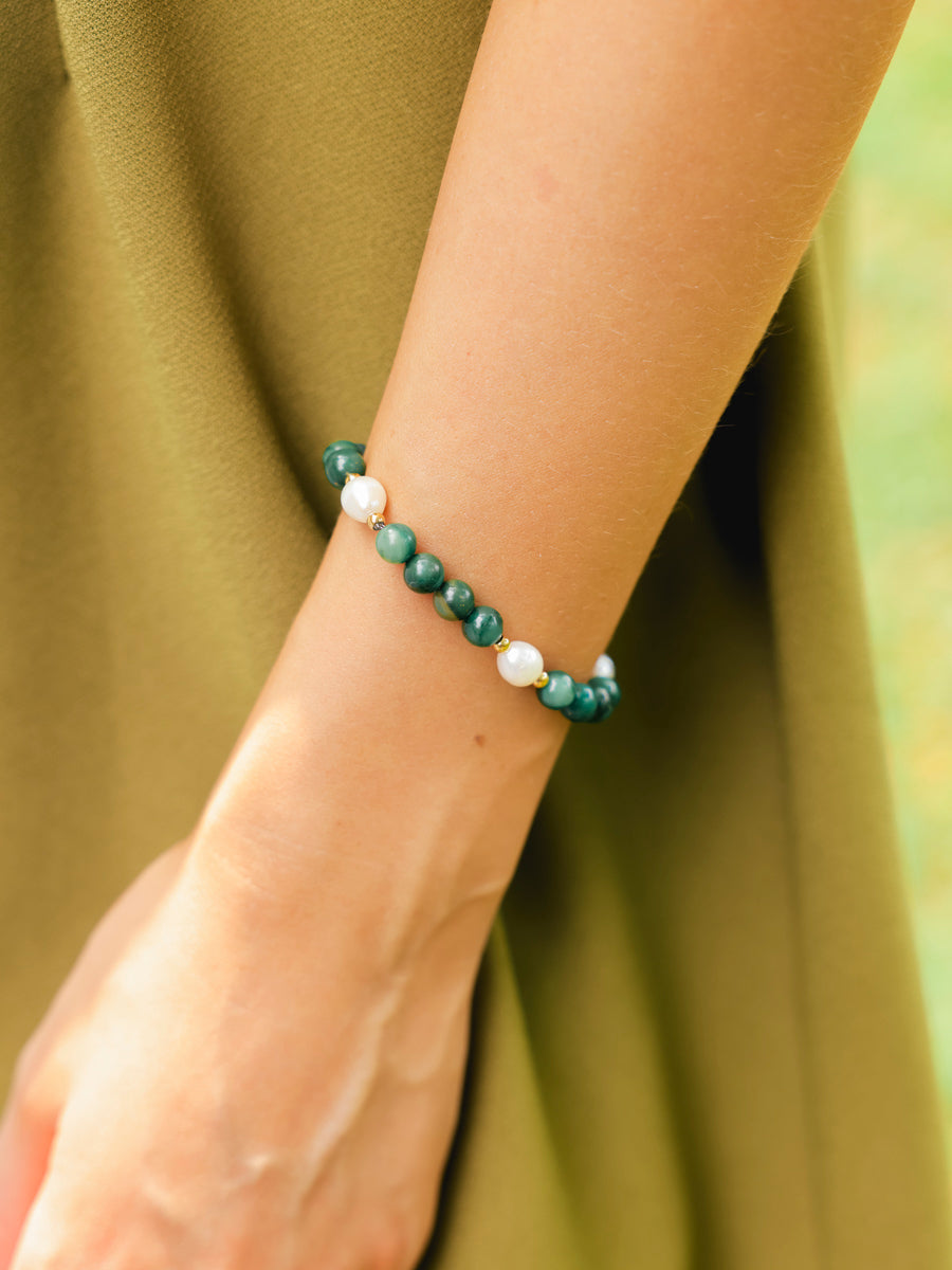 Dawn Pearl Green ARMBAND