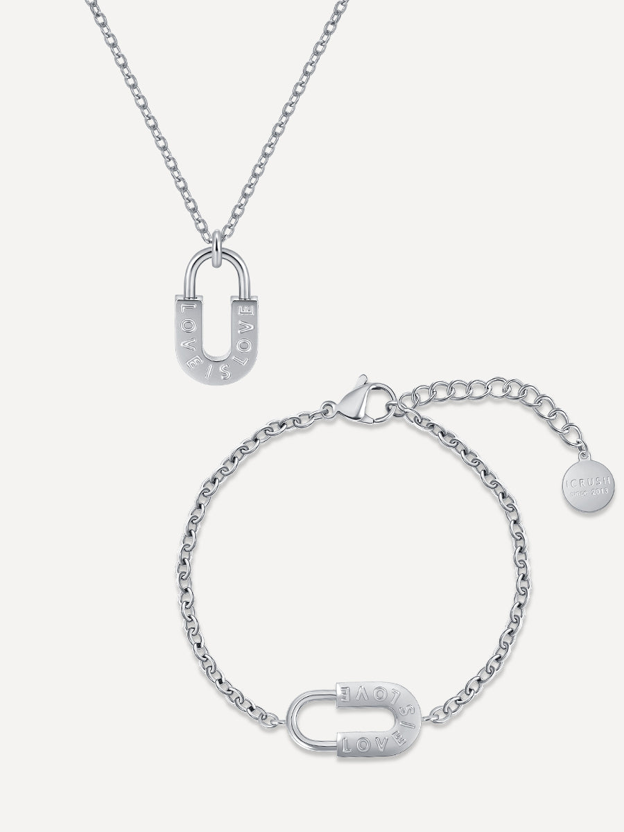 LOVE IS LOVE Set SILBER