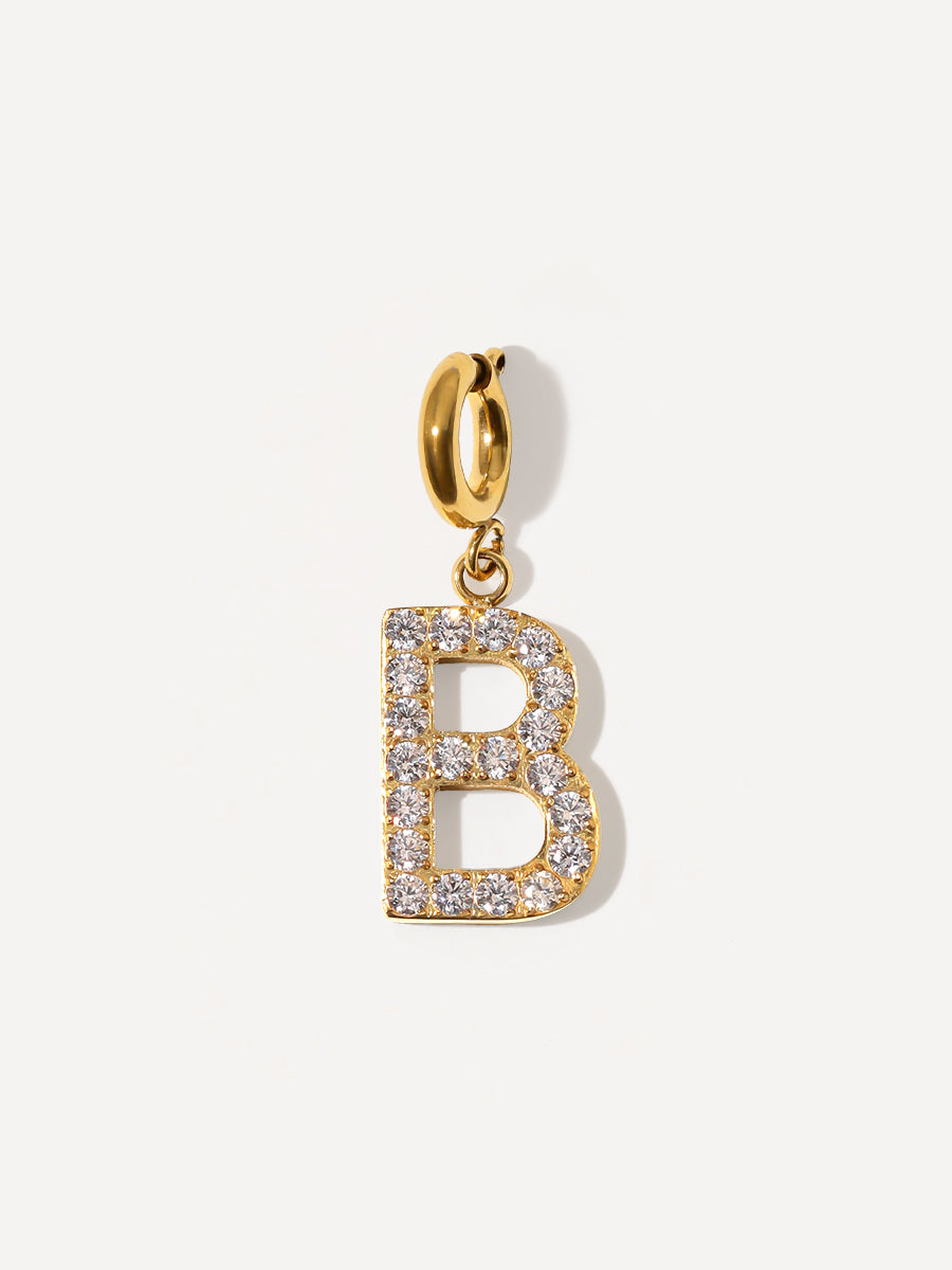 Brilliant Letter Ketten-Charm - B