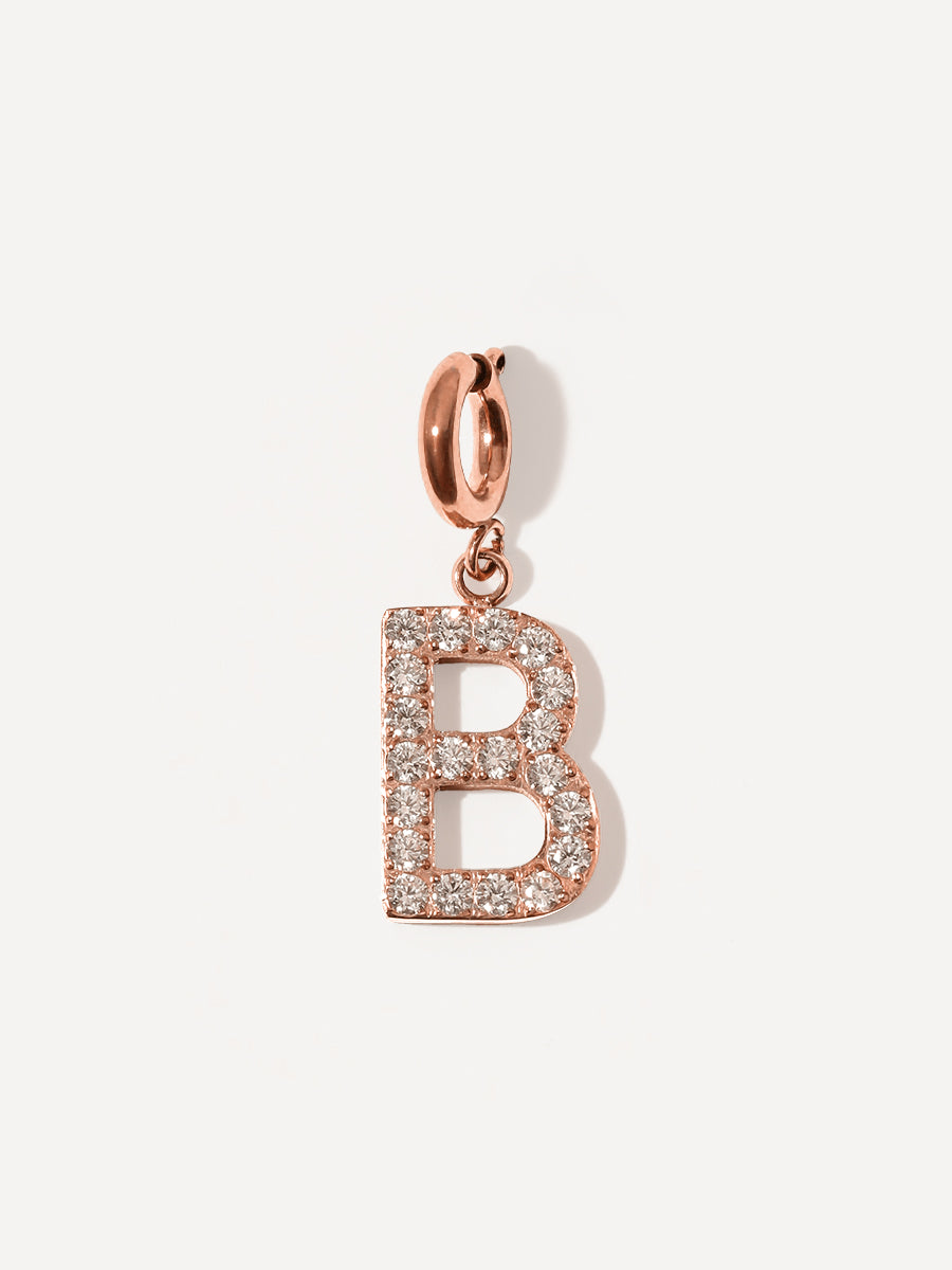 Brilliant Letter Ketten-Charm - B