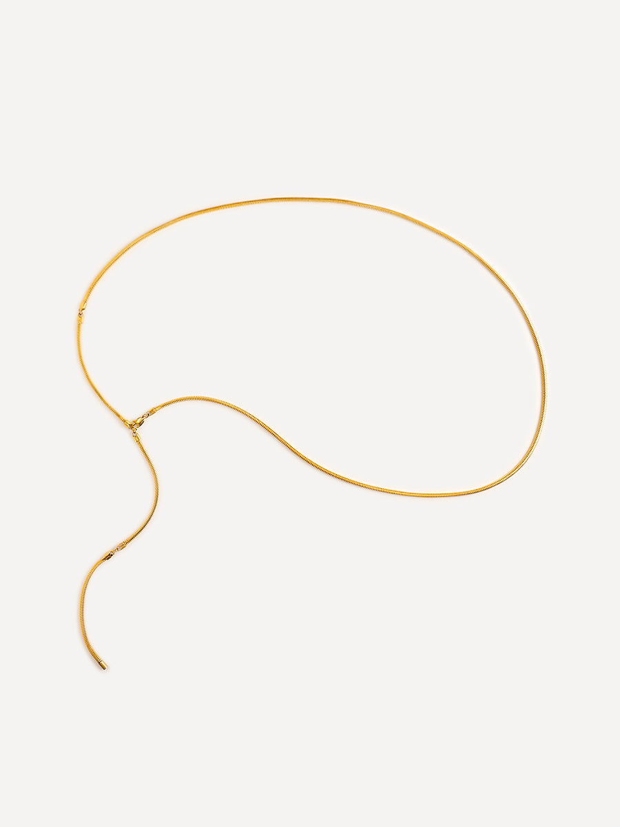 Classic Round Sleek Bodychain Gold