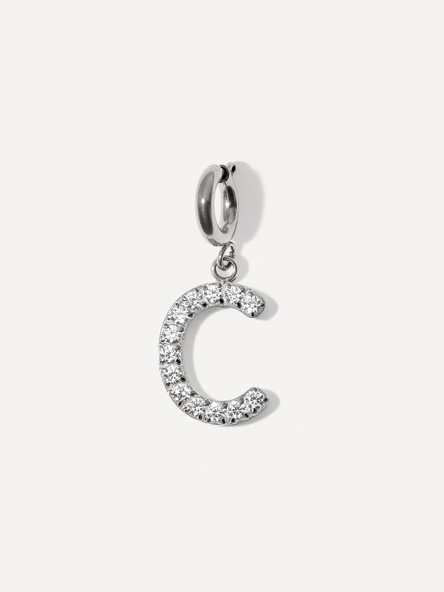 Brilliant Letter Ketten-Charm - C