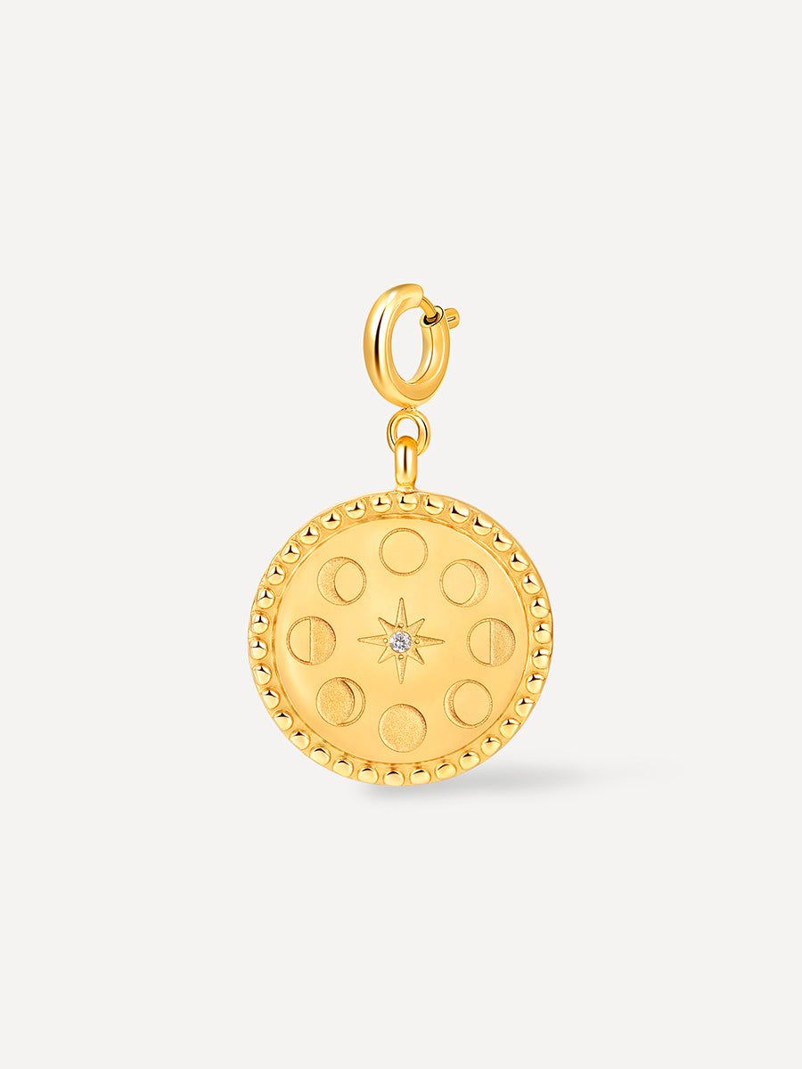Moon Phase Glow Charm Gold