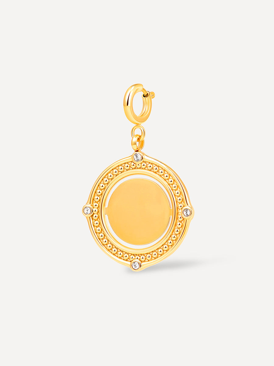 Moon Phase Luminous Star Charm Gold