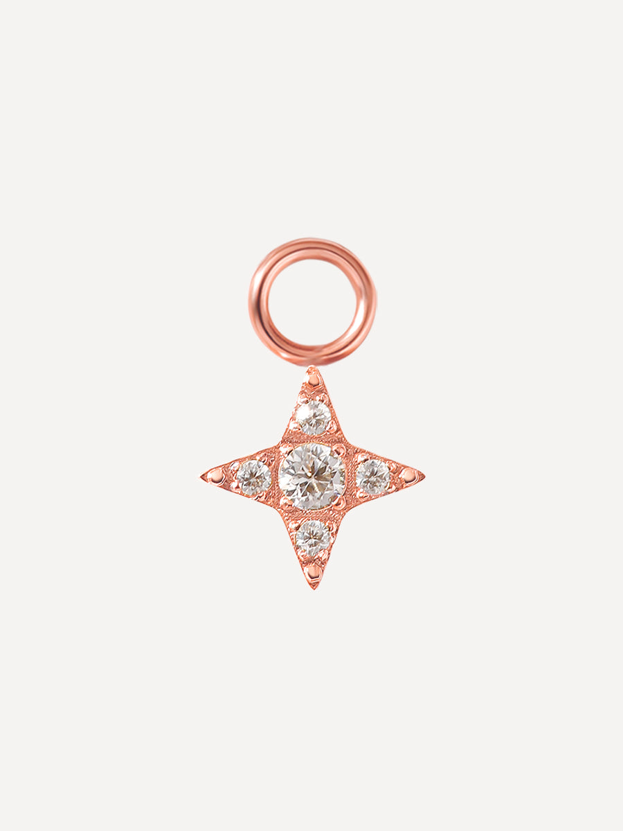 8,5x8,5mm Eternal Polaris Charm Rosegold