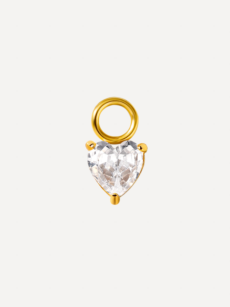 5,5x5,5mm Sincere Love Charm Gold