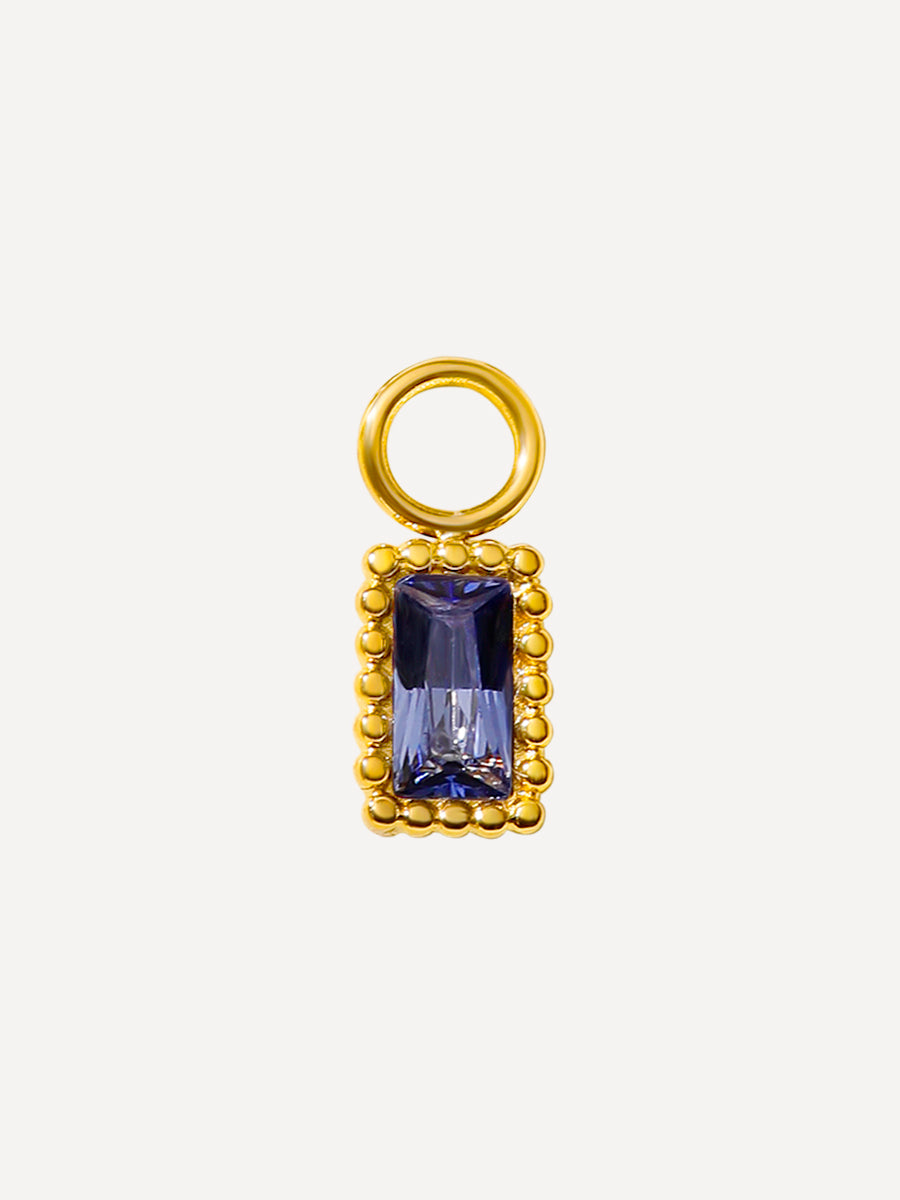 7x5mm Violet's Dream Charm Gold