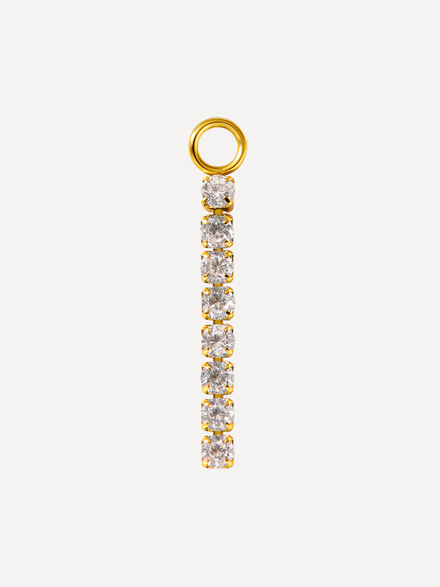 21x2,5mm Aurora Drop Charm Gold