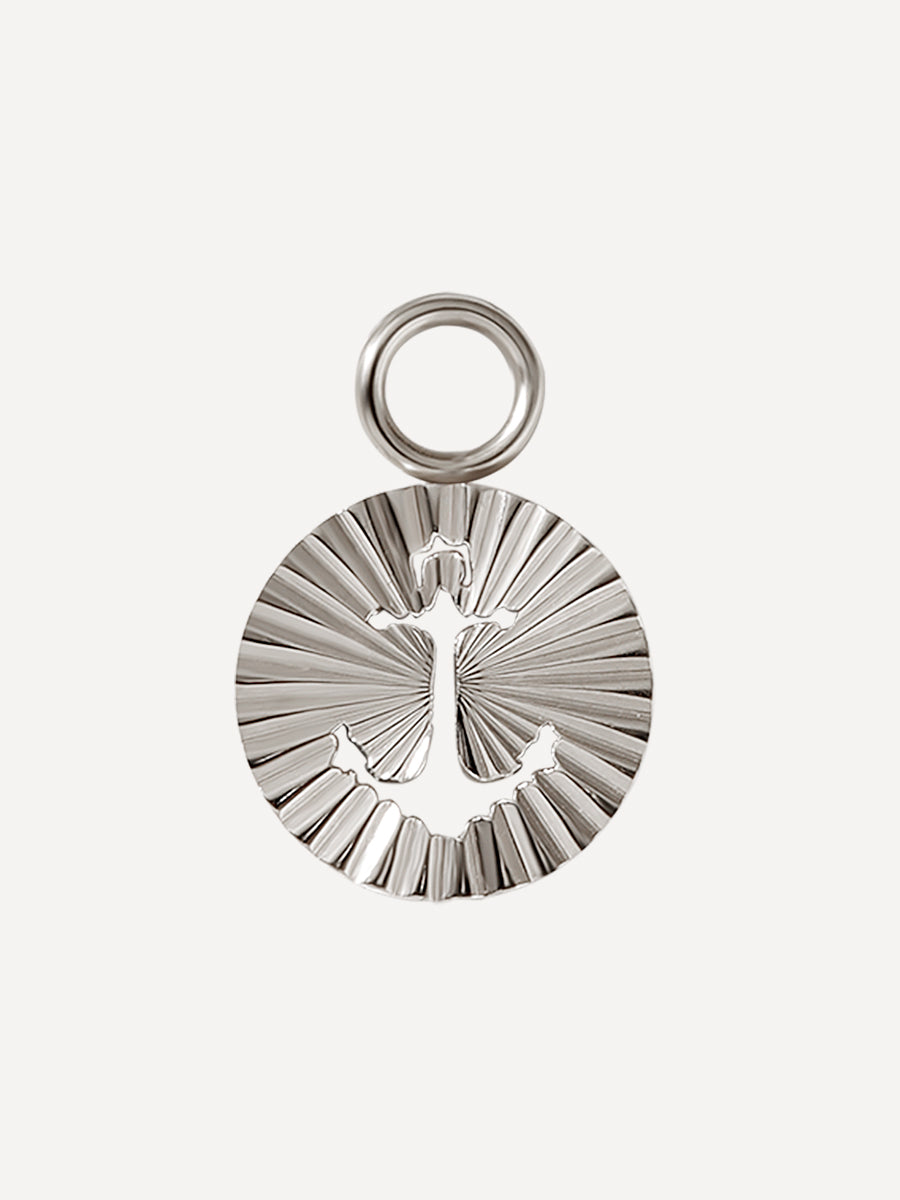 10x10mm Anchor Charm Silber