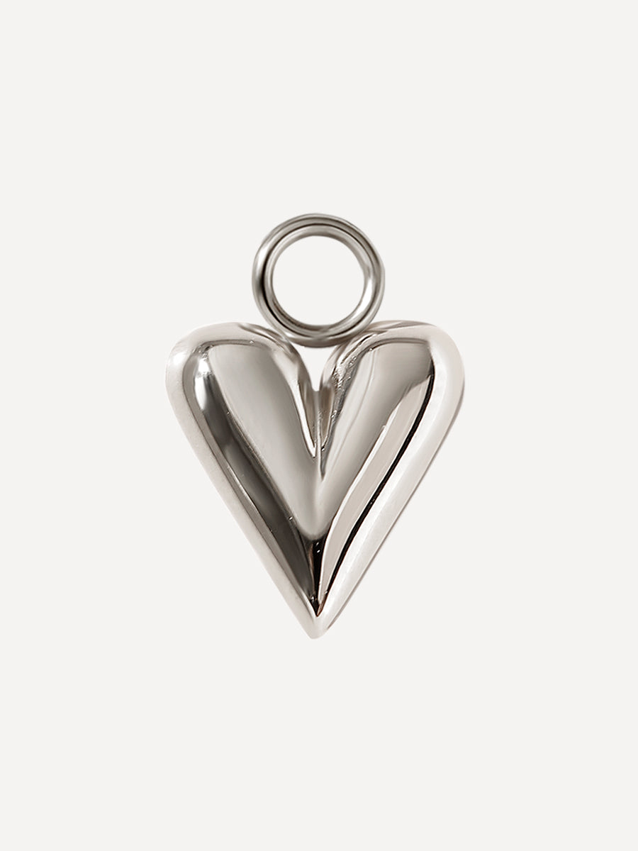 11x10mm Eternal Love Charm Silber