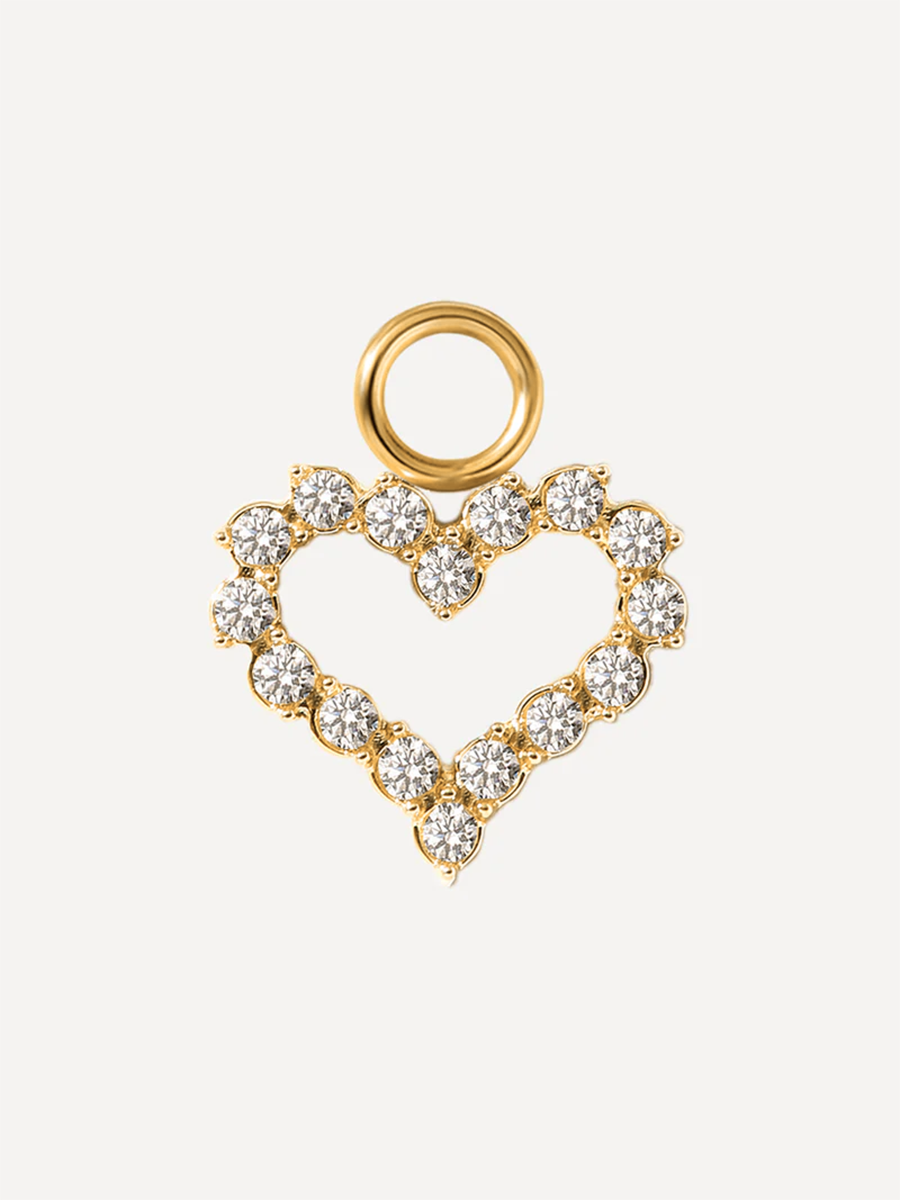 10x11mm Dazzling Love Ohrring-Charm ICRUSH