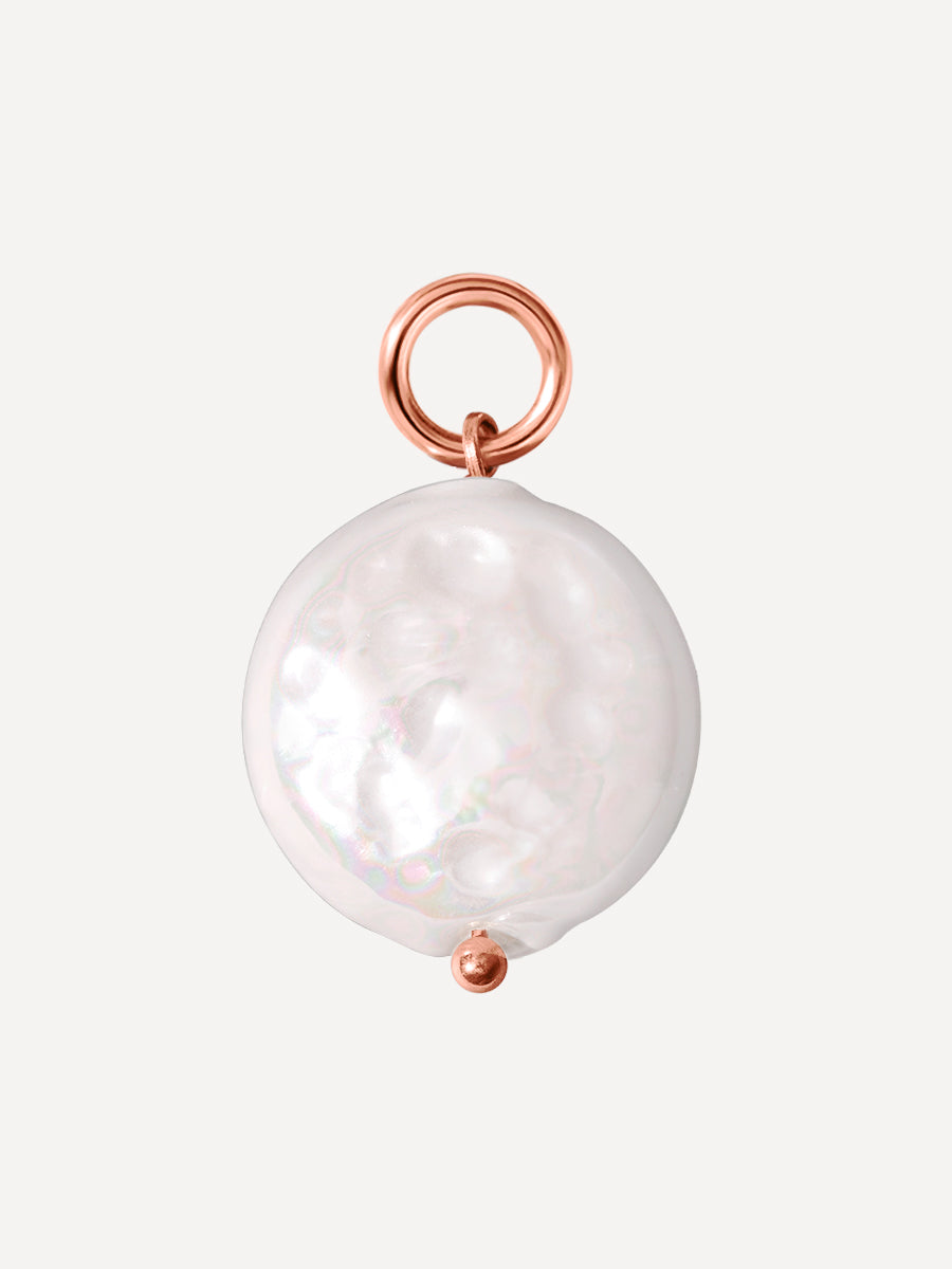 12x12mm Disc Pearl Earring Charm