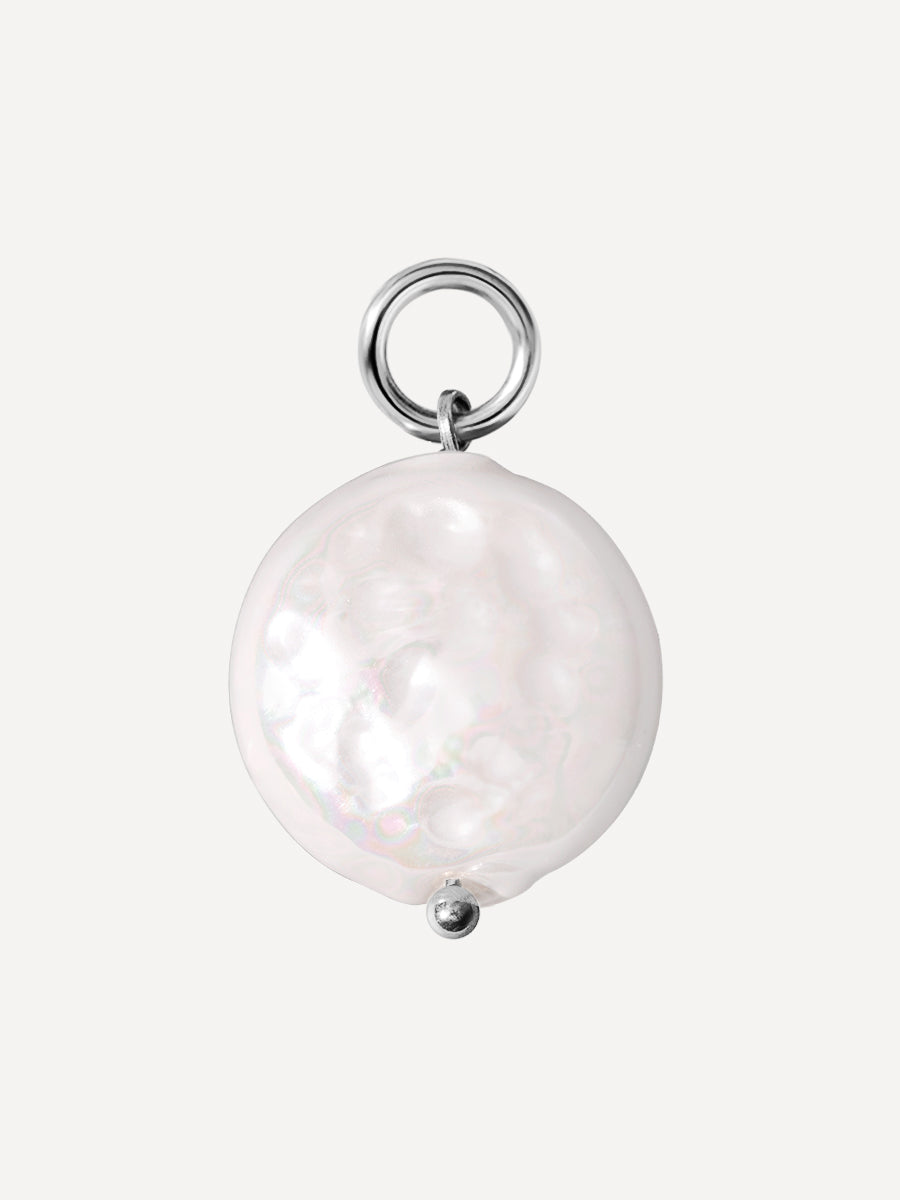 12x12mm Disc Pearl Earring Charm