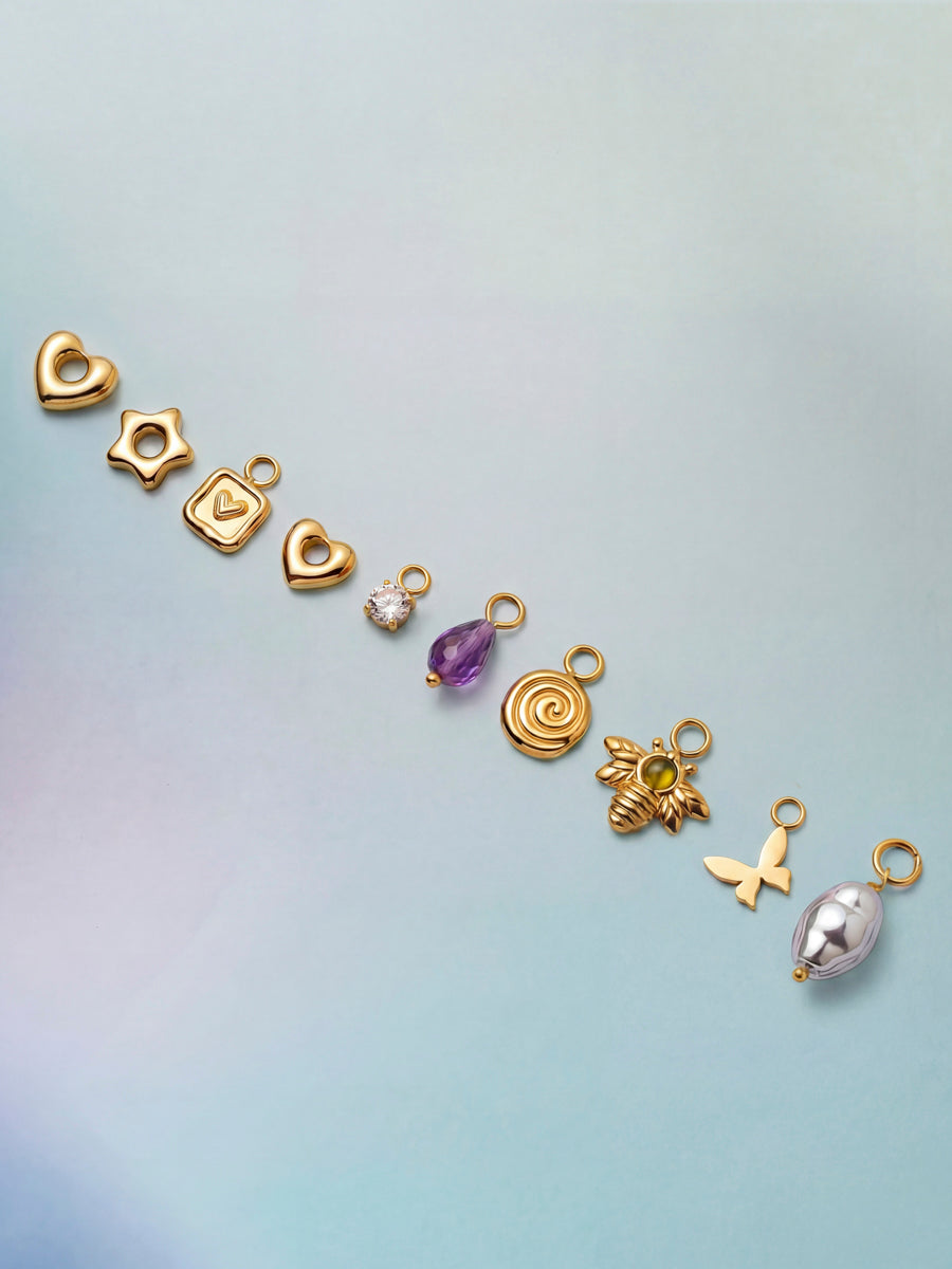 11,8x15,6mm Buzzing Bee Ohrring-Charm