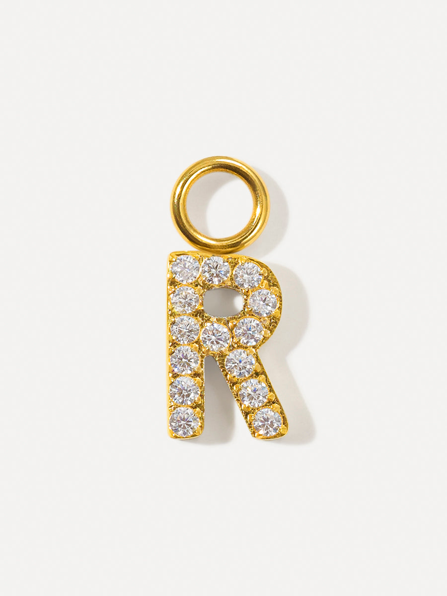 Dazzling Letter Charm - R