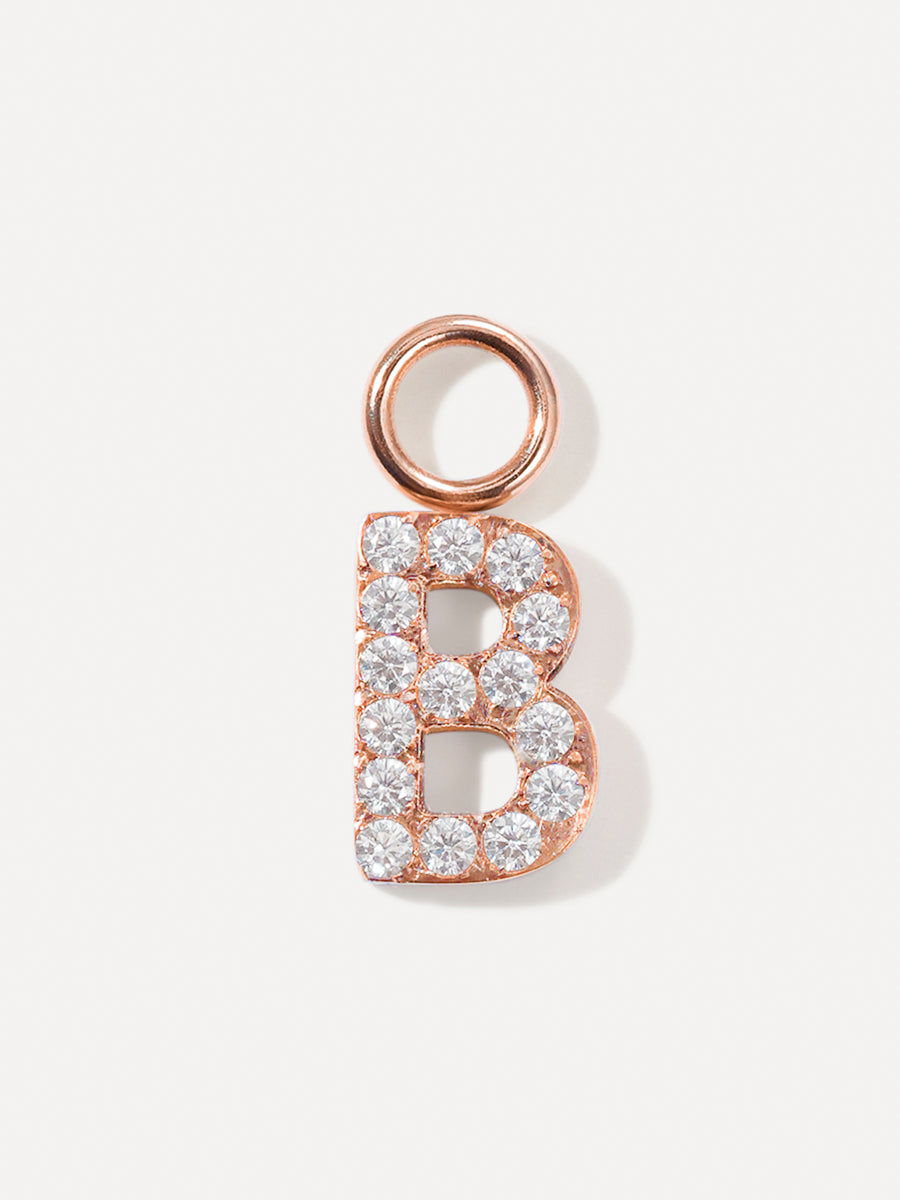 Dazzling Letter Earring Charms