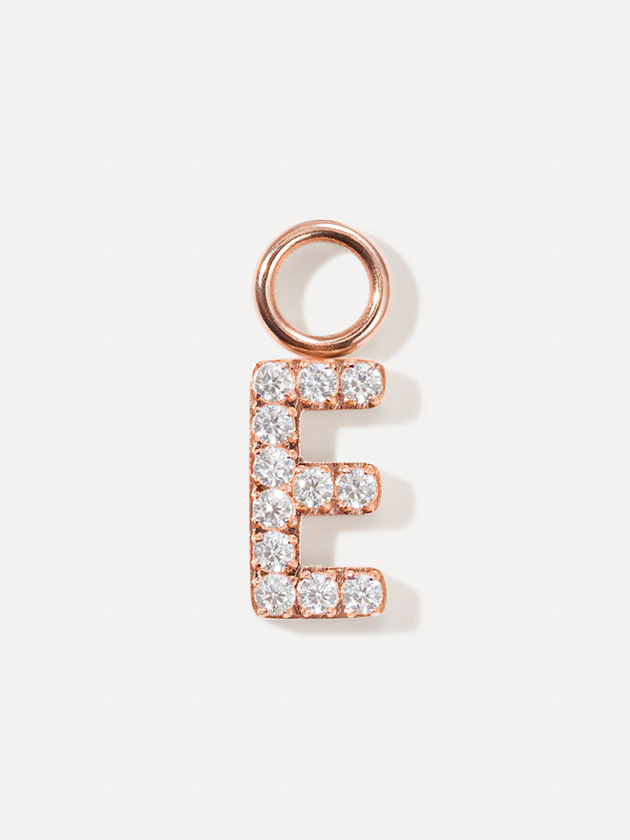 Dazzling Letter Earring Charms